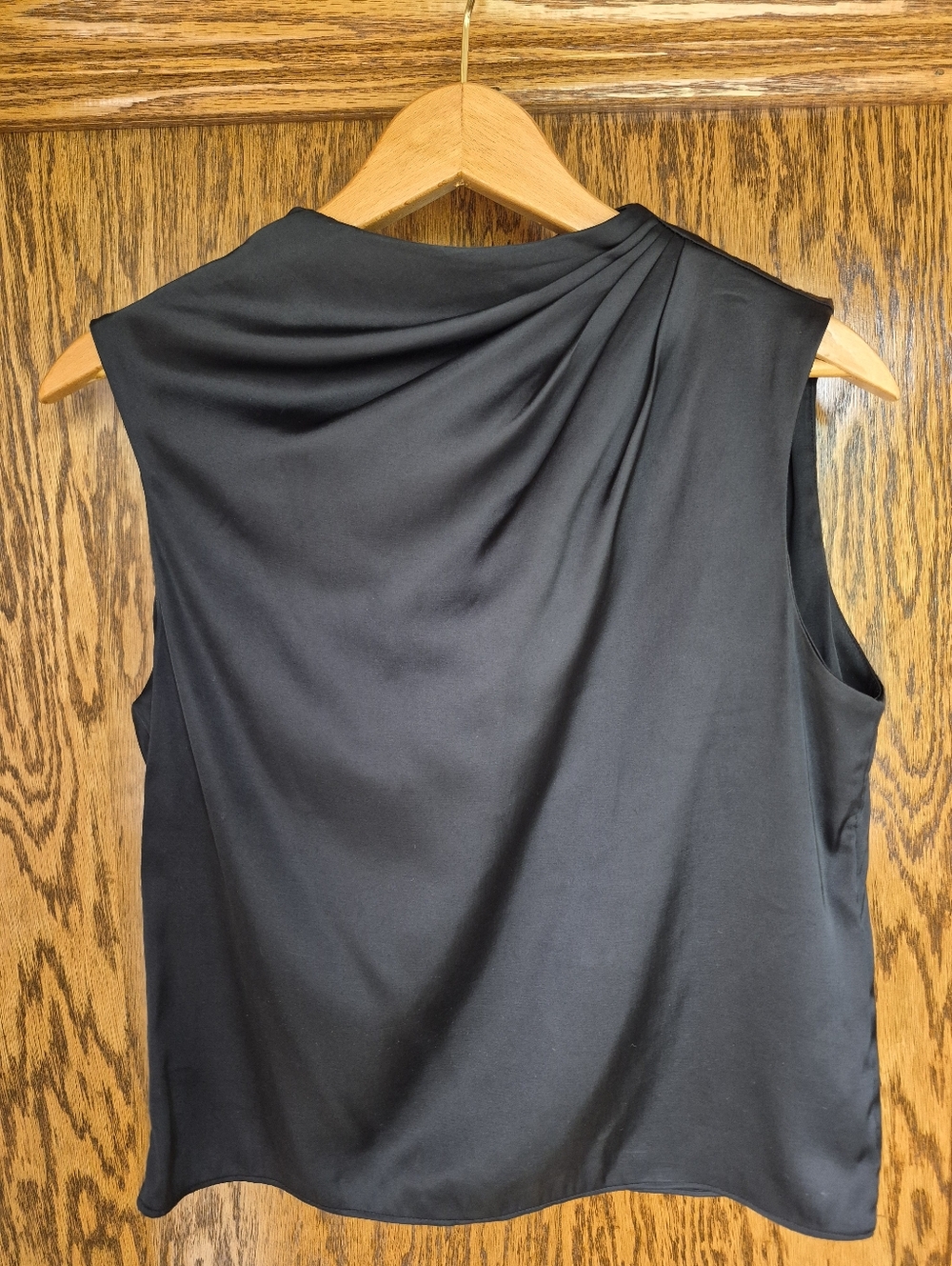 Abercrombie & Fitch Draped Sleeveless Black Top, Sz XS